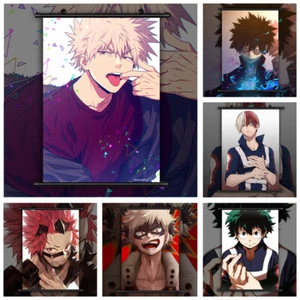 Boku no My Hero Academia Midoriya Bakugou Shoto Dabi Kirishima Poster Scroll - Picture 1 of 21