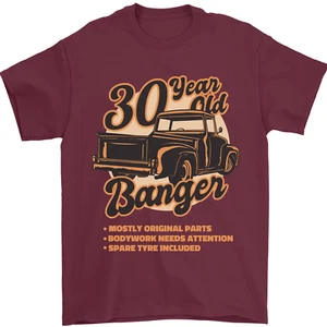 T-shirt da uomo 30 anni Banger compleanno 30 anni 100% cotone - Foto 1 di 106