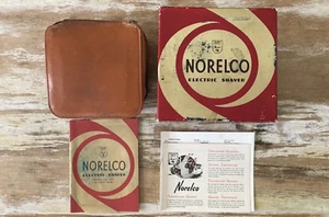 Afeitadora eléctrica Norelco vintage para hombre tipo SC 7759 en estuche original y caja años 50 funciona - Imagen 1 de 10