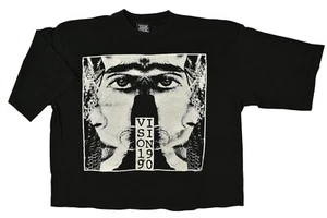 T-shirt vintage 1990 Vision Street Wear Boxy Fit Skater taglia XL punto singolo - Foto 1 di 20