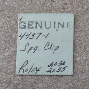 Genuine Rolex 2030 Regulator Spring Clip Watch Part # 4437-1 New Sealed Package - Picture 1 of 2