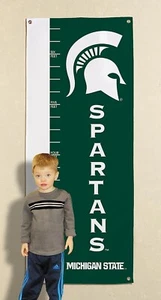 NCAA Michigan State Spartans Growth Chart Banner Team Colors one size Football - Picture 1 of 4