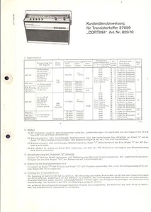 Körting Original Service Manual für Cortina  Art.-Nr. 829-10  27050 - Picture 1 of 1