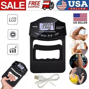 Grip Strength Tester 396Lbs/180Kg Digital Hand Dynamometer Grip Strength Meter - Picture 1 of 14