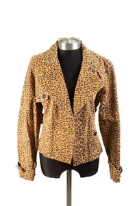 Chaqueta Spiegel Vintage con Cinturón Estampado Leopardo Cuero Genuino Talla 12 OTOÑO - Imagen 1 de 10