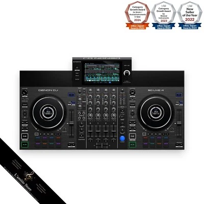 Denon SC LIVE 4-Deck Standalone DJ Mixer Controller Wi-Fi USB Japan Black 6.17kg - Image 1 of 4