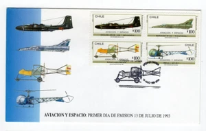 CHILE 1993 Airplane Aircraft FDC - Picture 1 of 1