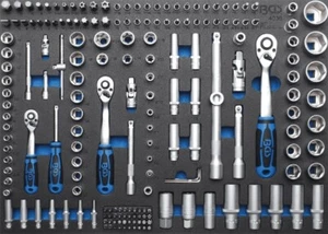 BGS 4036 Werkstattwageneinlage 3/3: Steckschlüssel-Satz 192-teilig - Picture 1 of 2