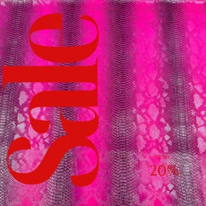 SNAKE - Viper Snake Skin Vinyl-Faux Leather-3D Scales Fabric by The Yard. - Picture 1 of 2