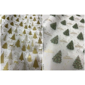 48 Sheets Christmas Tissue 50 x 75cm - Design Choice - Hamper Gift Wrapping - Picture 1 of 3