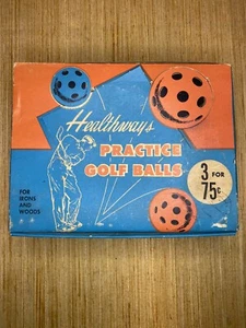 VINTAGE Healthways PRACTICE GOLFBÄLLE 12er Pack in Store Display Box NOS RARE! - Bild 1 von 17