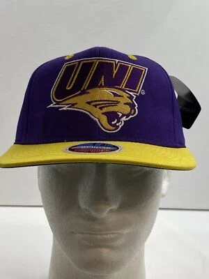 Northern Iowa Panthers College NCAA Hat Mens Eclipse Snapback Mascot Cap 90s VTG - Image 1 of 4