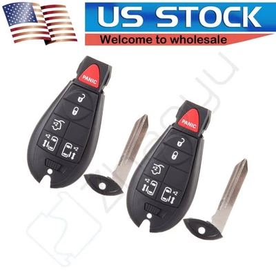 2 para Chrysler Town & Country 2009 2010 2011-2016 sistema de entrada remota sin llave Foto 1 de 4