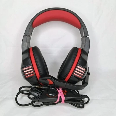 Auriculares para Juegos Hunterspider Modelo V-3 Rojo Brillante Auriculares PROBADOS Y FUNCIONAN Foto 1 de 4