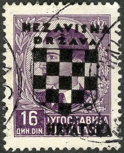 Croacia 1941 Rey Pedro Sobreimpreso Usado (SC# 21) - Imagen 1 de 1