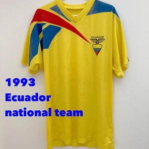 Reebok 1993 Ecuador National Team Home Jersey L Vintage Soccer Uniform Used - Picture 1 of 24