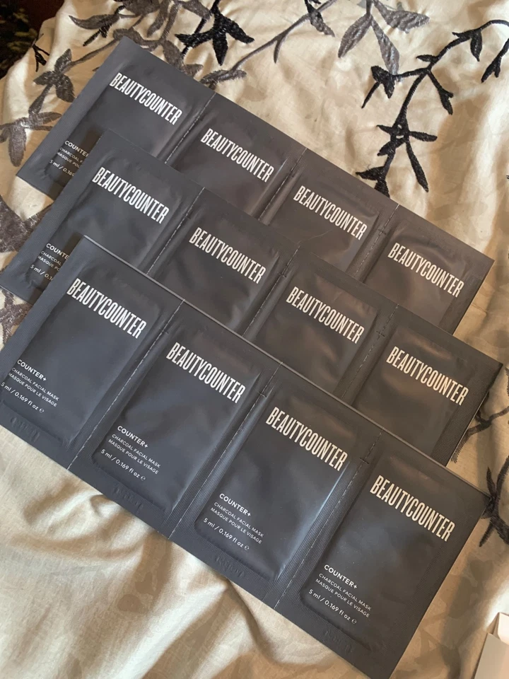 12 Beautycounter Charcoal Facial Mask Samples- 5 ml Packets - Image 1 of 2