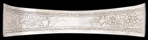 Antica dinastia cinese Qing incisa argento 800 ornamento capelli Cina gioielli vecchi - Foto 1 di 13