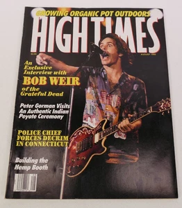 HIGH TIMES MAGAZINE August 1990 - Bob Weir of The Grateful Dead - Picture 1 of 16