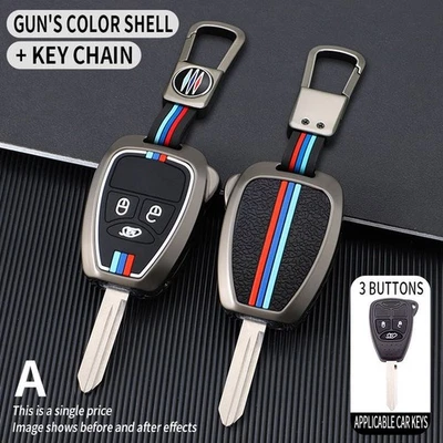 3 5 2 buttons remote key cases key fob cover for-Jeep-Wrangler Protector Holder - image 1 of 4
