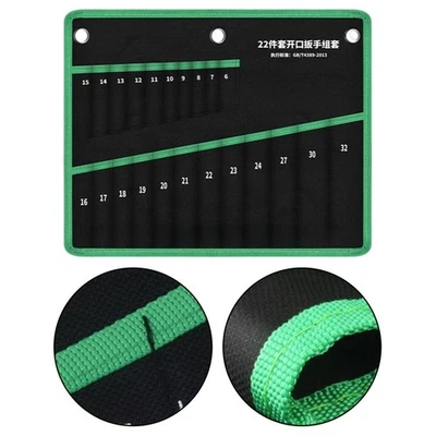 Tool Organizer Wrench Pouch 22 Pockets Multi-Purpose Storage Zipper Closure - Image 1 of 4