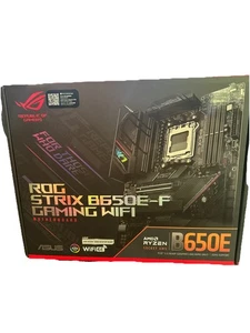 ASUS ROG Strix B650E-F Gaming WiFi AMD B650 AM5 Ryzen Desktop ATX Motherboard 08 - Picture 1 of 3