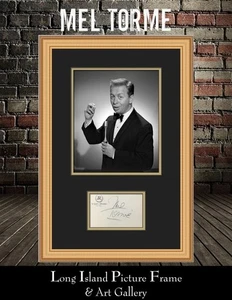 Mel Torme Singer/Actor/Composer Signed Hotel Card Custom Framed Photo - Picture 1 of 4