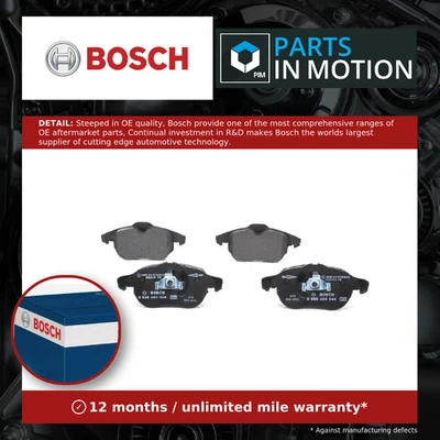 Brake Pads Set fits SAAB 9-3 YS3F Front 02 to 12 Bosch 1012800120 12765397 New - Image 1 of 4