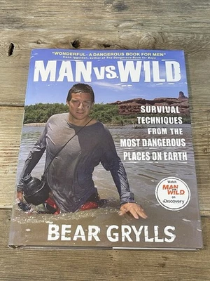Man vs Wild: SIGNED BEAR GRYLLS Survival Techniques Very Good - Image 1 of 4