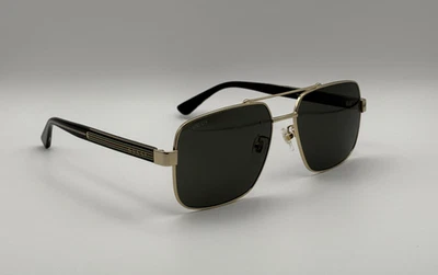 Gucci GG0529S Men's Sunglasses Gray Lens Black Square Frame NWT - Image 1 of 4