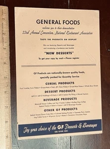 1942-1943 23rd Annual Convention, National Restaurant Assoc. General Foods Demo - Picture 1 of 2