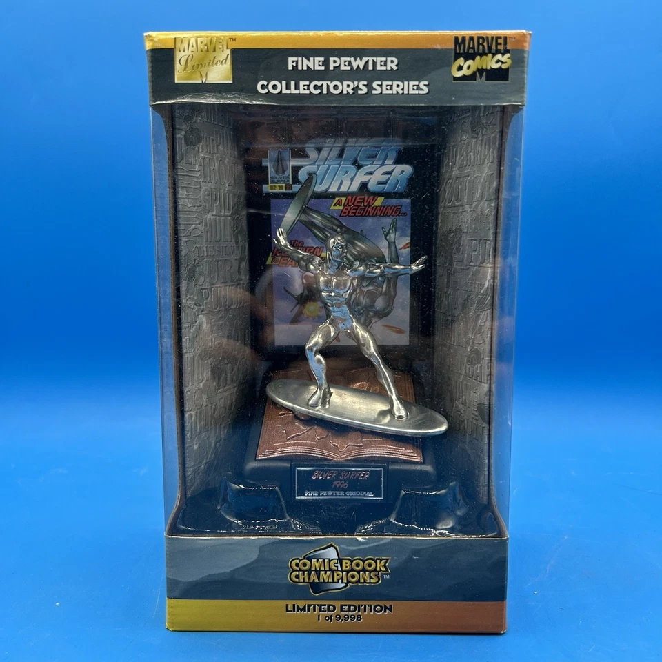 Comic Book Champions Marvel Limited Silver Surfer Pewter Figure #9 192 of 9 998