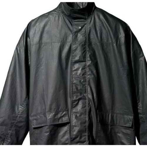 Parka Yeezy Gap Engineered by Balenciaga in cotone rivestito nero taglia L