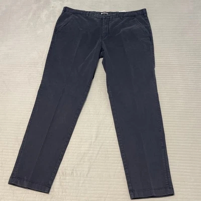 Barbour Pants Blue Trousers Men's Size 42x30 Dress Cuffed Pleated - Image 1 of 4