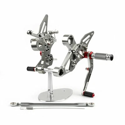 Racing Commandes reculées Rearset Foot pegs Pour 14 Yamaha MT-09 FZ-09 Gray A - Photo 1/4