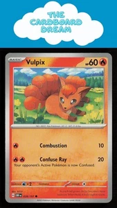 Vulpix SV03: Obsidian Flames #028/197 Common Pokemon Card - Picture 1 of 2