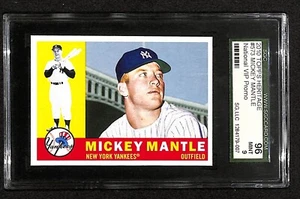 2010 National VIP Promo Topps Heritage #573 Mickey Mantle HOF SGC 96 MINT 9 6600 - Picture 1 of 2