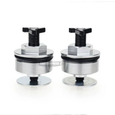 Front Fork Caps Top Bolts Adjusters For Suzuki DR650SE 1996-2020 43mm Fork Foto 1 de 4