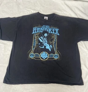 Vintage 00s Jimi Hendrix Experience House Of Blues Faded Black Shirt Size XXL - Picture 1 of 10