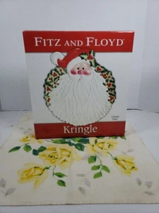 Fitz and Floyd Santa Claus Kringle Holiday Platter with Box - Picture 1 of 13