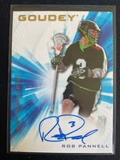 Rob Pannell 2021 Upper Deck Goodwin Champions Goudey Lacrosse Auto Card #GA-RP