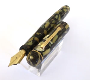 Rare And Sought After Prestige Fountain Pen Oldwin Art Deco 18K Gold Nib P135 - Picture 1 of 12