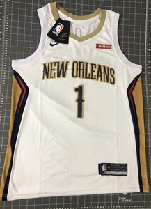 Camiseta Nike New Orleans Pelicans 1 Zion Williams Auténtica Swingman NBA Cosida - Imagen 1 de 9