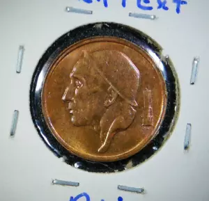 1958 10 Centimes - Baudoin "BELGIQUE" KM# 146 Bronze ~Brussels Mint~ SP52 - Picture 1 of 2