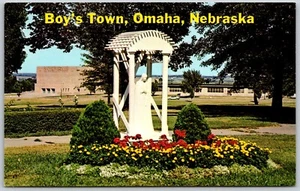 Postcard Nebraska Boys Town Shrine Near Dowd Memorial Chapel Father Flanagan NE - Picture 1 of 2