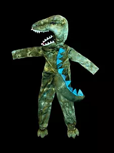 Pottery Barn Kids Light Up T-REX Dinosaur Halloween Costume Kids Toddler 7/8 NEW - Picture 1 of 11
