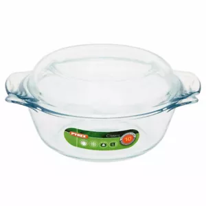 CASSERUOLA CON COPERCHIO VETRO DA FUOCO CM.26X10H BOROSILICATO PYREX 5 2024 - Foto 1 di 3