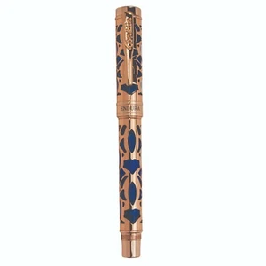 Conklin Endura Deco Crest Blue Rose gold Fountain Pen Nib Size Variation + Gift - Picture 1 of 12