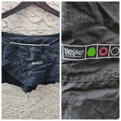 Vintage 90's Mossimo Skort Skirt Shorts Made In USA Black Embroidered Logo XS - Image 1 of 4