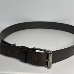 Swiss Army Gear Belt Black Bonded Leather Genuine Leather Lining Size L 38-40 - Picture 1 of 9
